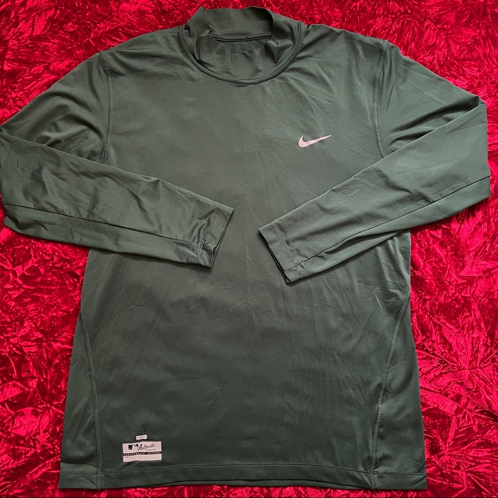 Vintage Nike Mock Neck Long Sleeve Performance Tee